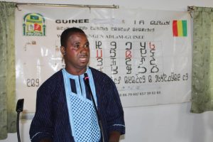 Tafsir Bah, président de l'association Winden jangen ADLaM-Guinée